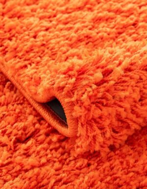 Detail image of  4' x 4' Solid Shag Round Rug