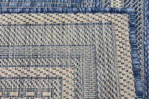 Detail image of  2' x 6'  Washable Border Indoor / Outdoor Runner Rug