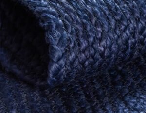 Detail image of  2' 7 x 6' 1  Hand Braided Jute Runner Rug