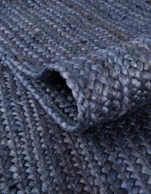 Detail image of  2' 7 x 6' 1  Hand Braided Jute Runner Rug