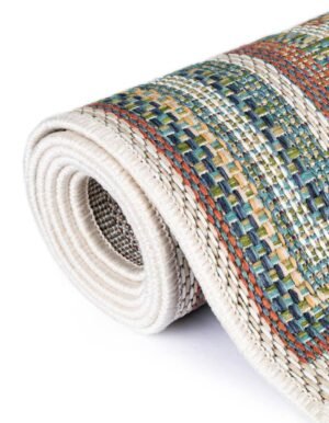 Detail image of  5' 3 x 7' 7  Washable Baja Indoor / Outdoor Rug