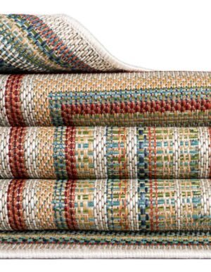 Detail image of  5' 3 x 7' 7  Washable Baja Indoor / Outdoor Rug