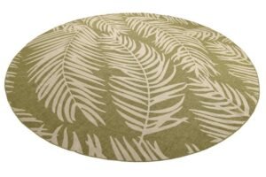 Detail image of  13' x 13'  Washable Botanical Indoor / Outdoor Round Rug