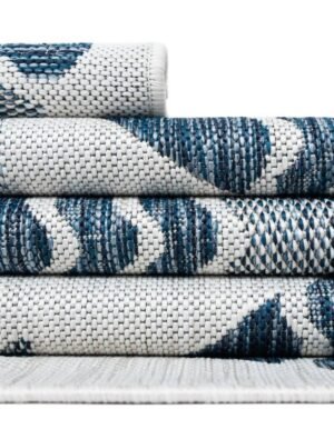 Detail image of  4' x 6'  Washable Coastal Indoor / Outdoor Rug